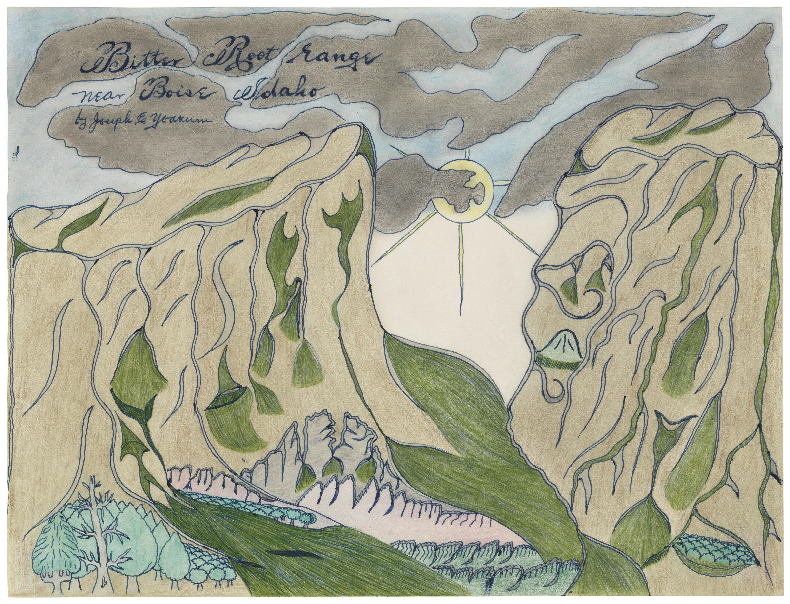 Joseph Yoakum - Bitter Root Range near Boise Idaho, November 1967