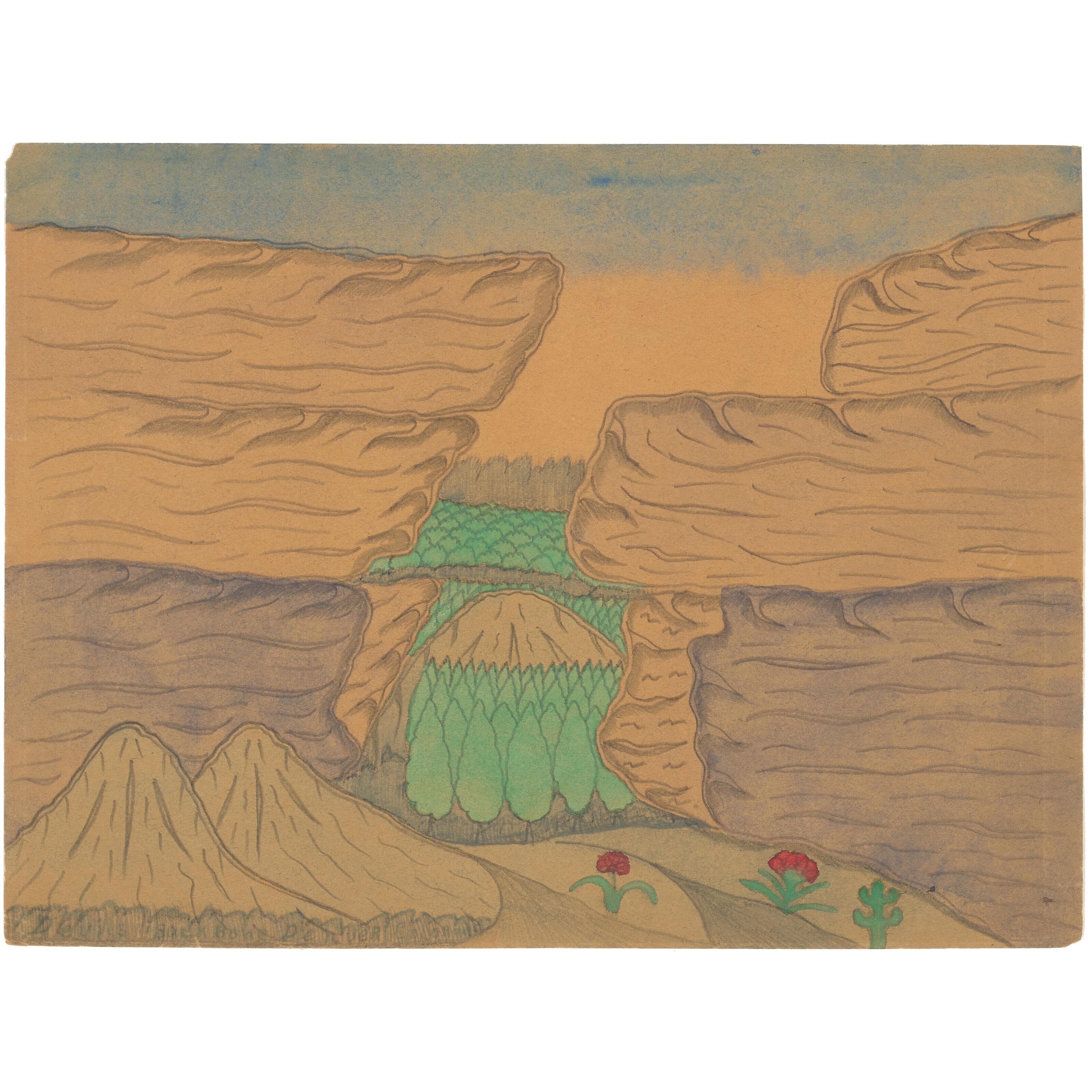 Joseph Yoakum - Devil\'s Backbone, Denver, Colorado, circa 1960