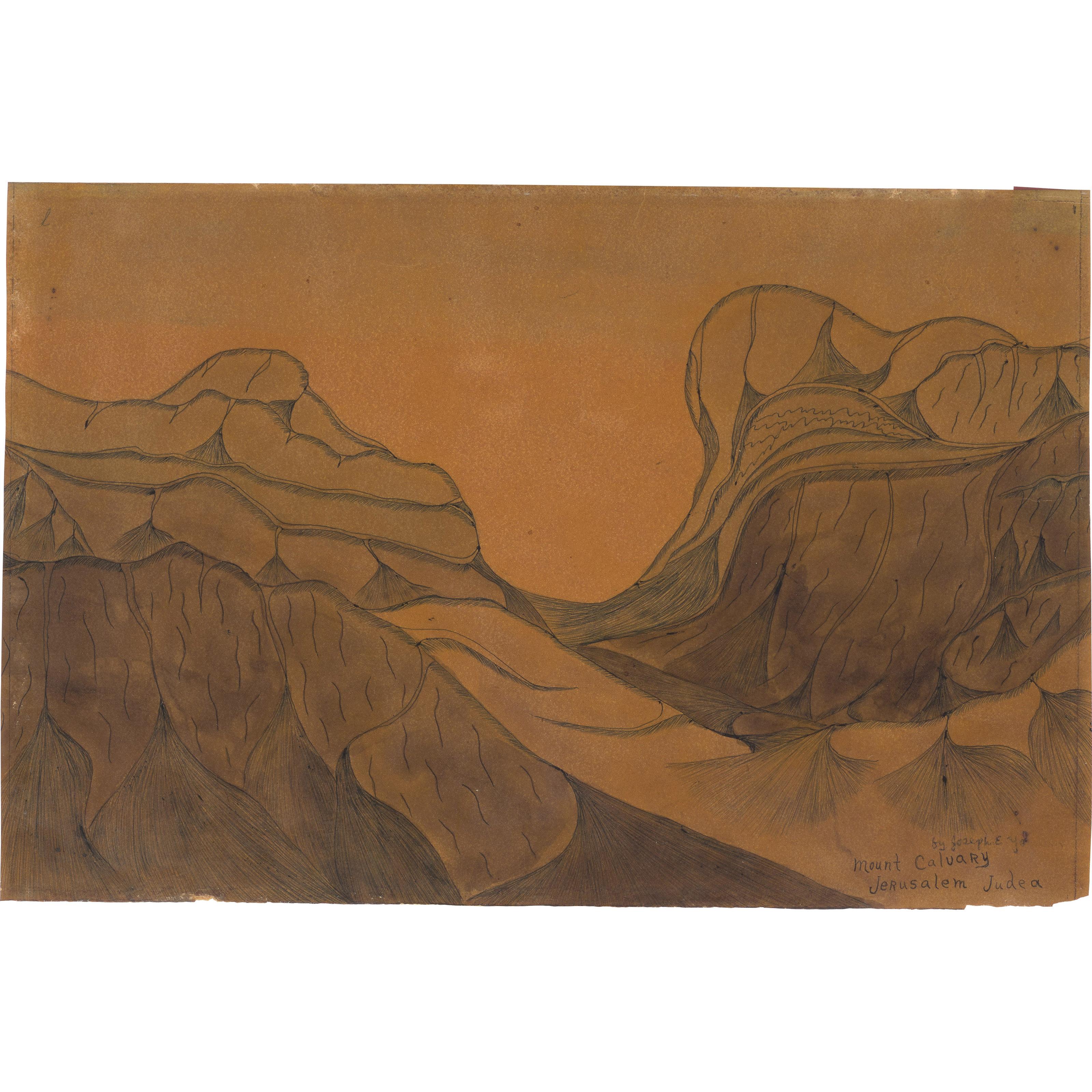 Joseph Yoakum - Mount Cavalry, Jerusalem Judea, circa 1965