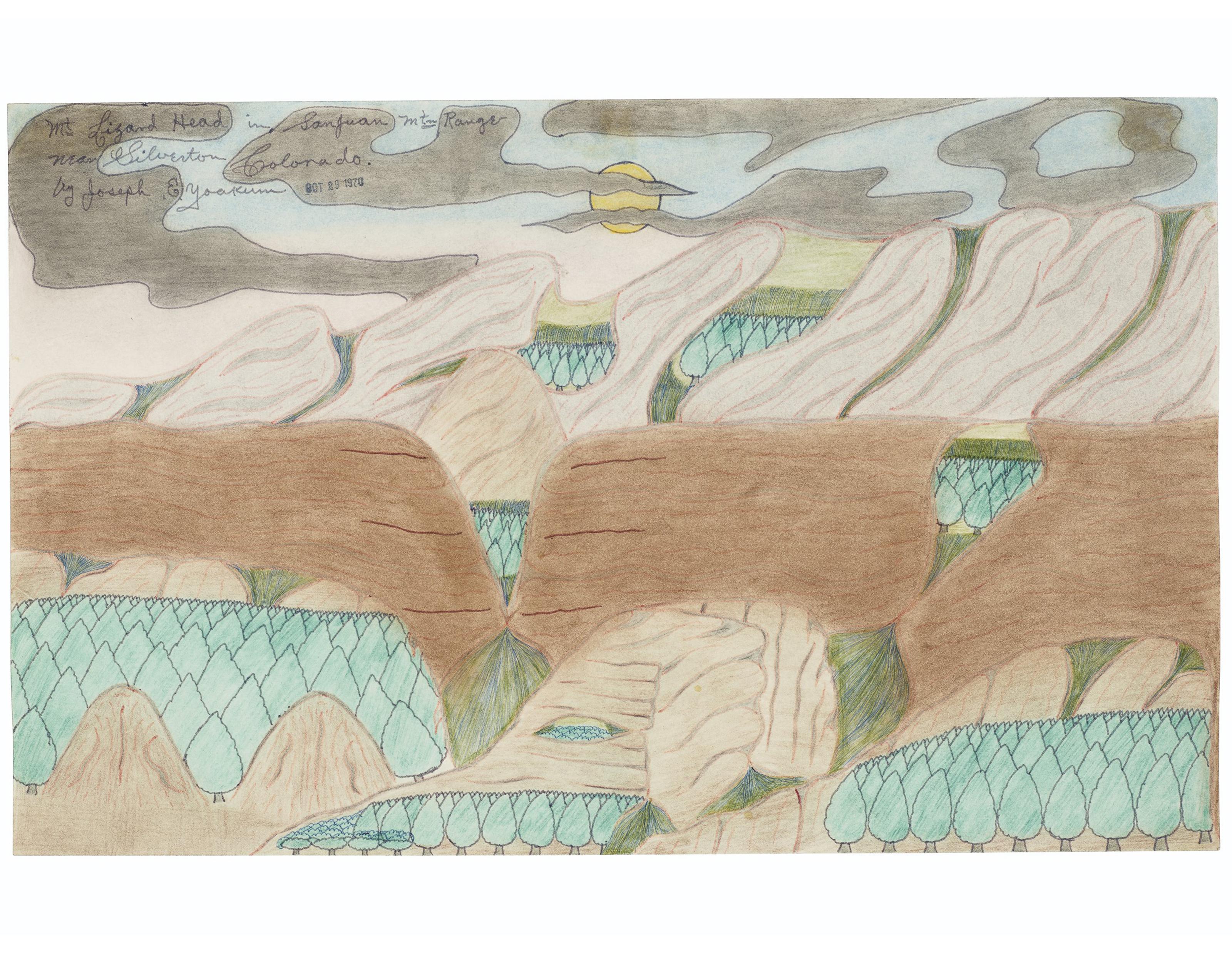 Joseph Yoakum - Mt. Lizard Head in San Juan Mtn Range near Silverton Colorado, 1970