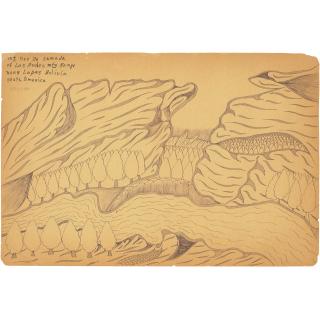 Joseph Yoakum - Mt Nev De Samaja of Las Andes Mtn Range Near La Paz Bolovia South America, 1964