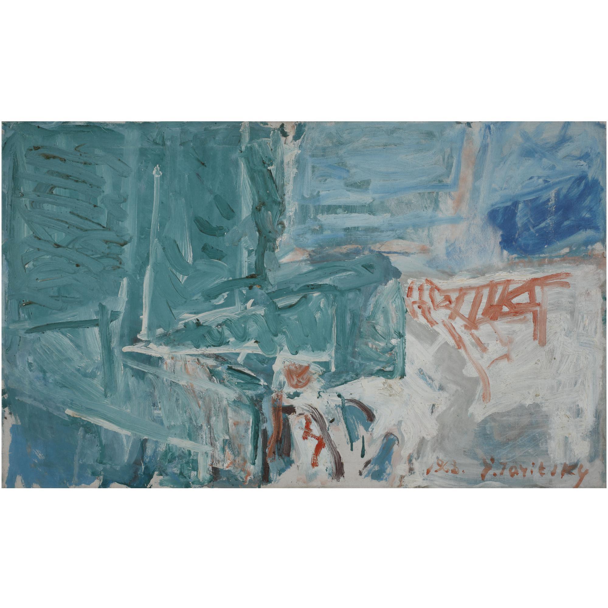 Joseph Zaritsky - Painting, Tel Aviv Windows