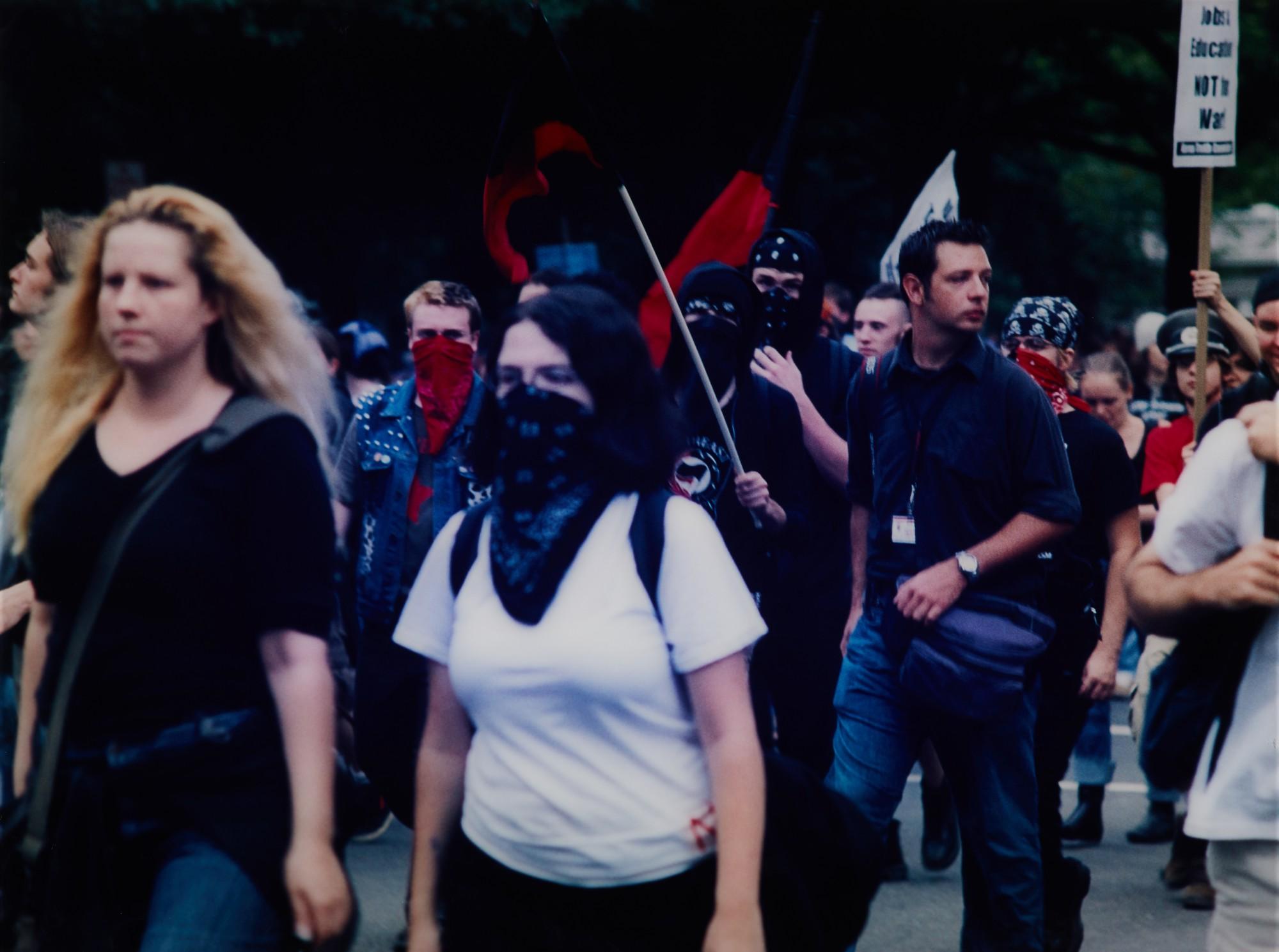 Josephine Meckseper - Untitled (March On Washington September 24, 2005, Kids With Scarves)