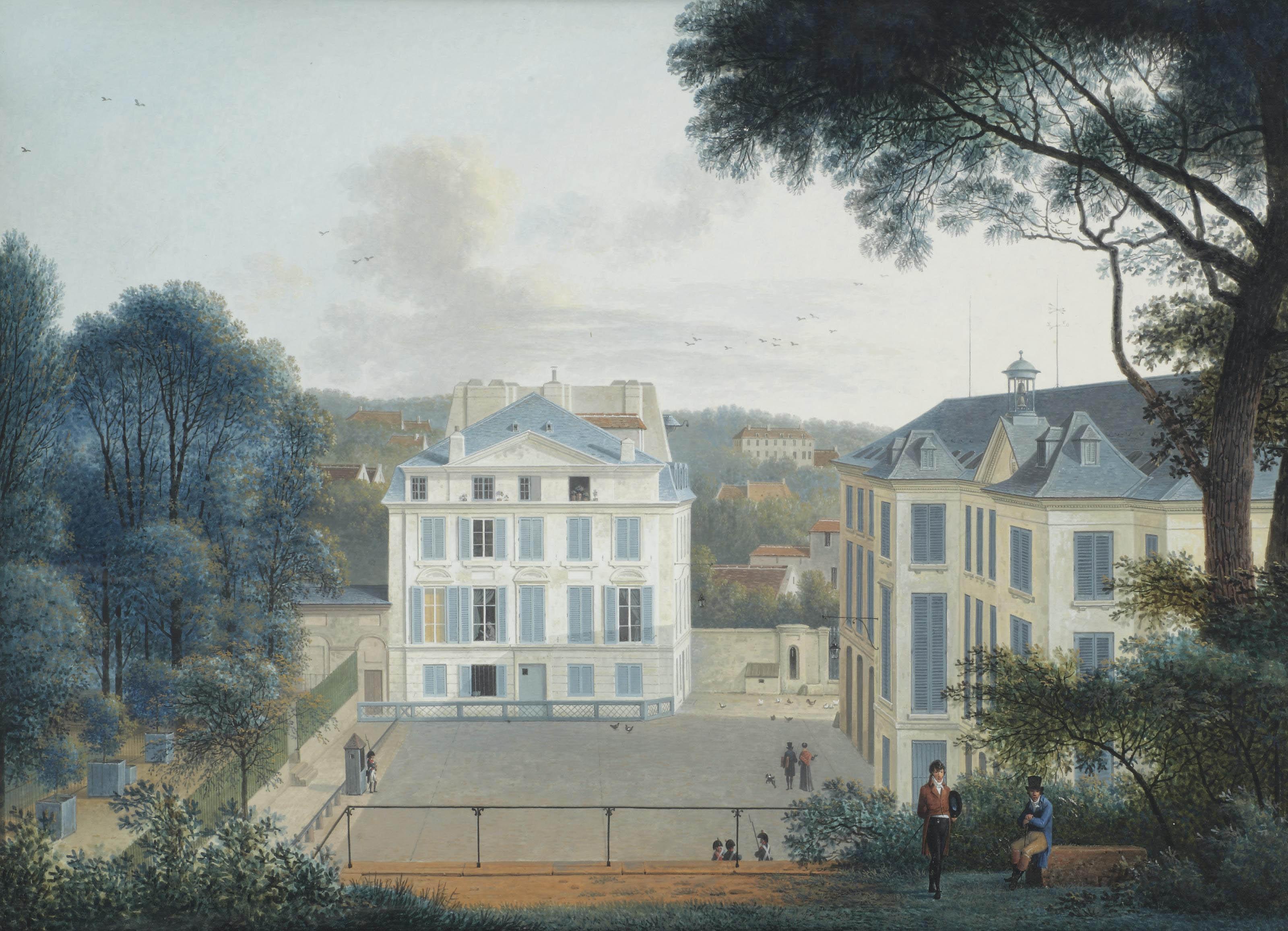 Josephus Augustus Knip - Maison de Buffon in the Jardin de Plantes, Paris