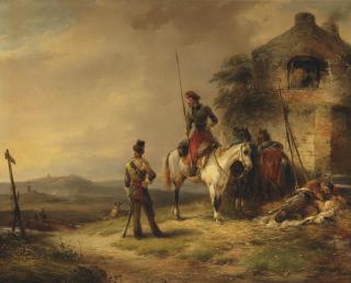 Josephus Jodocus Moerenhout - Cossacks from the Imperial Russian Army