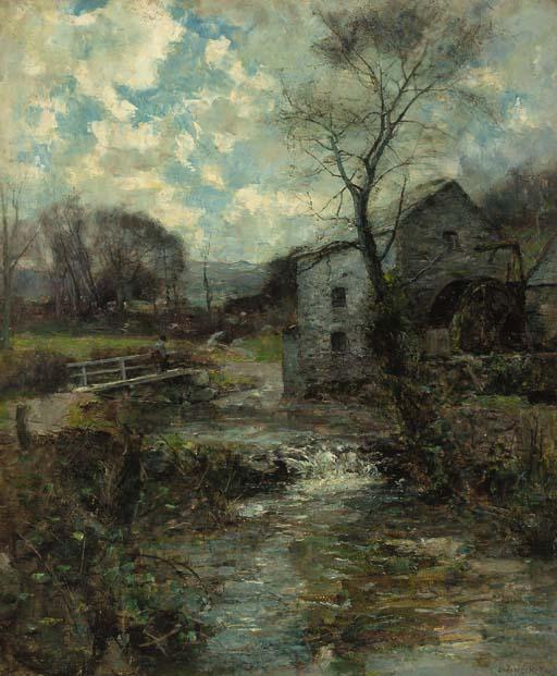Joshua Anderson Hague, R.I., R.B.A., P.R.C.A. - The watermill