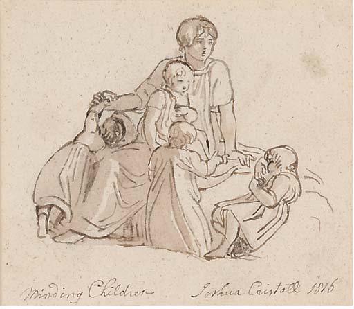 Joshua Cristall, P.O.W.S. - Minding children