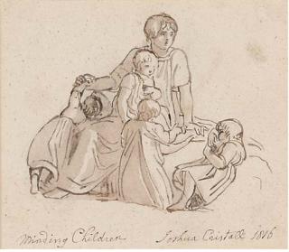 Joshua Cristall, P.O.W.S. - Minding children