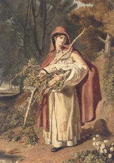 Joshua Cristall, P.O.W.S. - The Young Faggot Gatherer