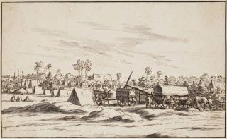 Josua de Grave - A Military Encampment