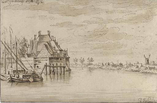 Josua de Grave - View of the River Maas at Dordrecht