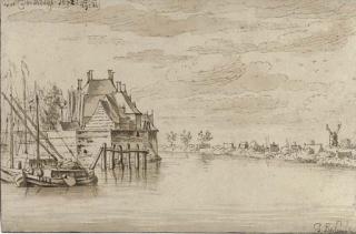 Josua de Grave - View of the River Maas at Dordrecht