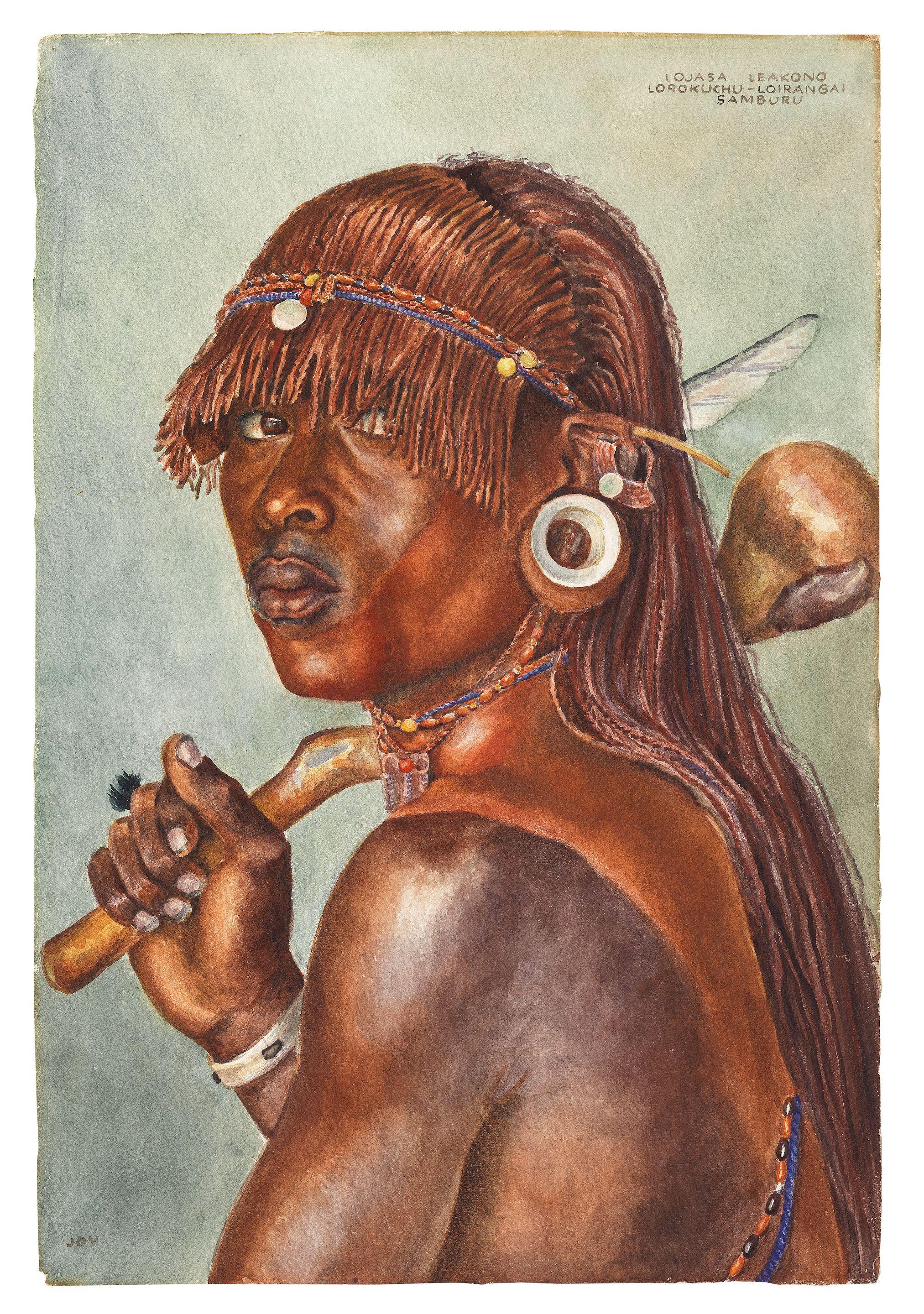 Joy Adamson - Three works on paper (i-iii)