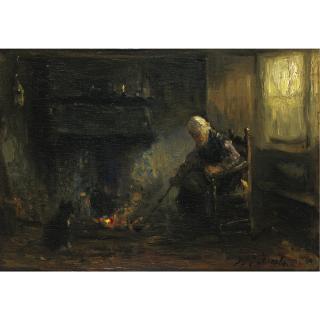 Jozef Israels - At The Hearth