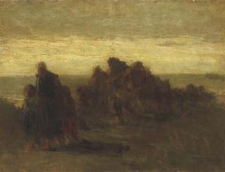 Jozef Israels - De Schipbreukeling: Shipwrecked