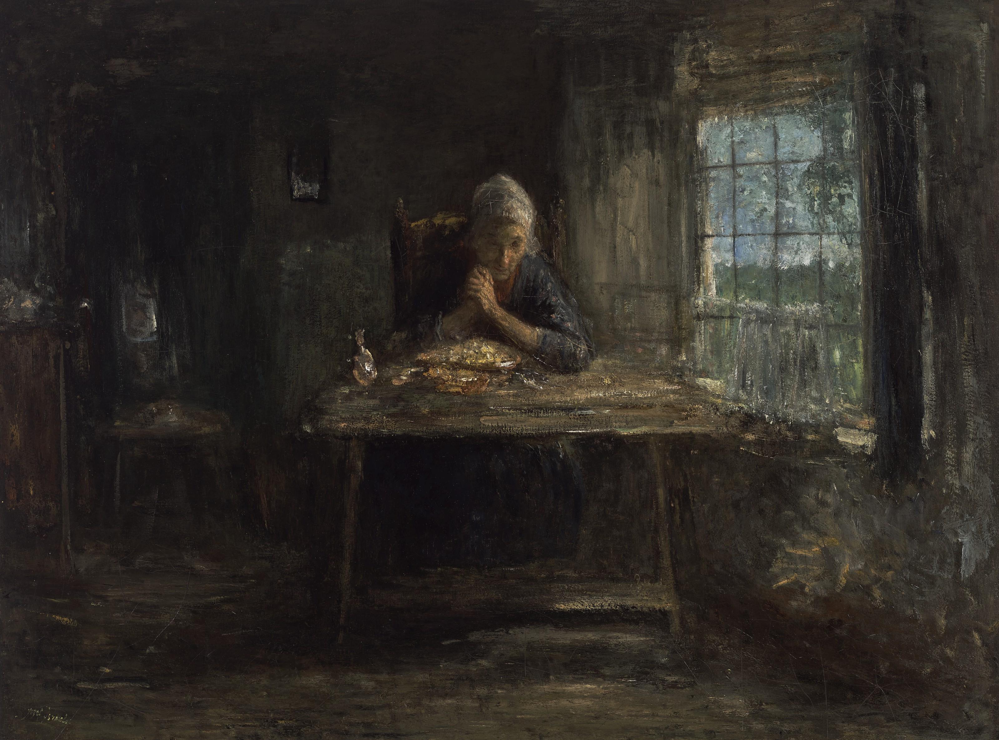 Jozef Israëls - Grace Before Meals