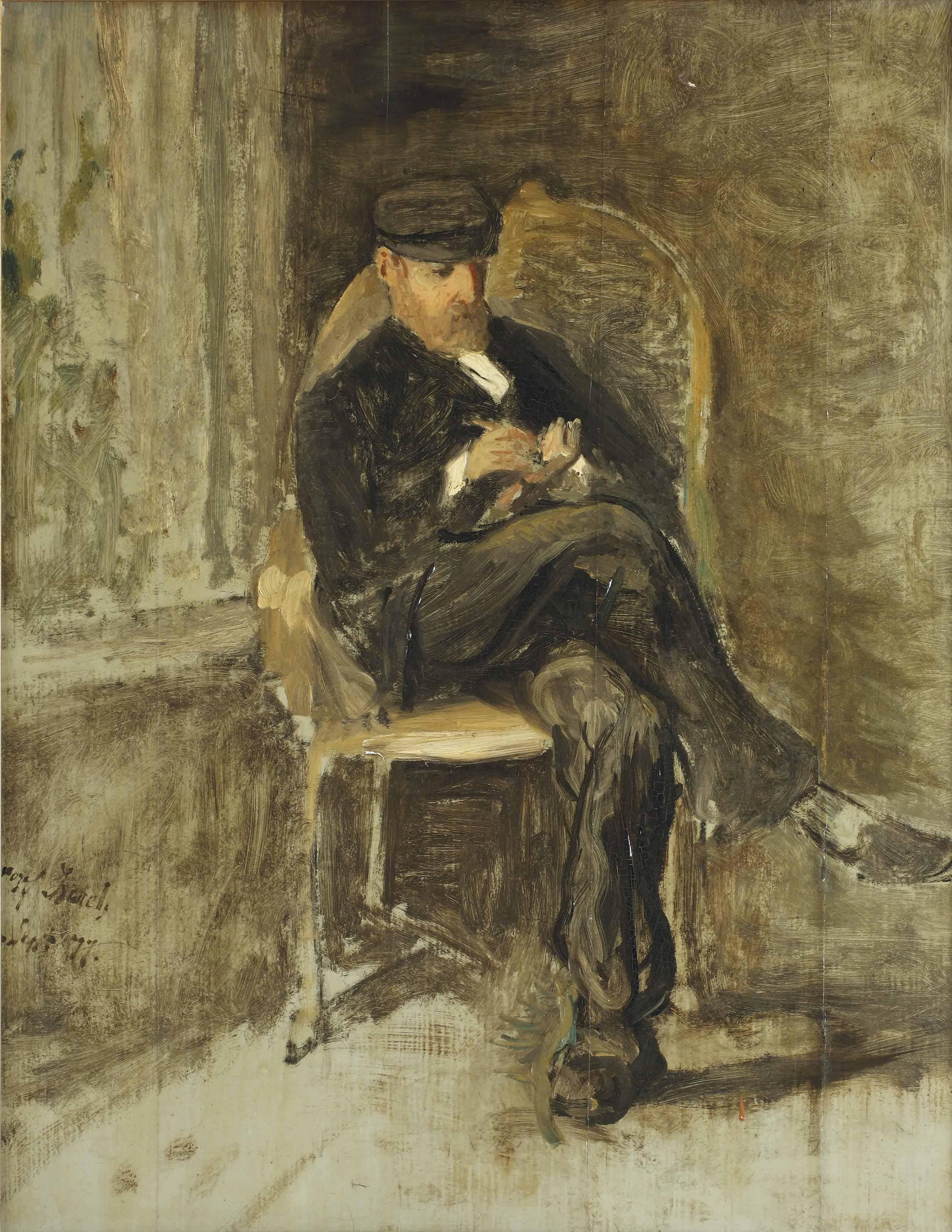 Jozef Israels - In The Artist\'S Studio