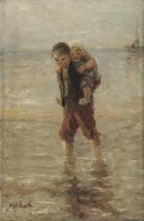 Jozef Israels - In the surf