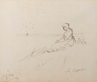 Jozef Israels - Le depart