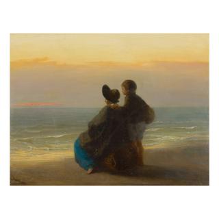 Jozef Israëls - Mother And Child Looking Out To Sea