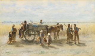 Jozef Israëls - Potato Harvest (De Aardappeloogst)