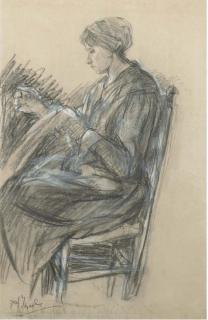 Jozef Israels - Sewing