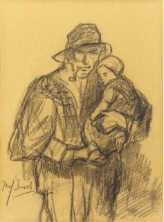 Jozef Israels - The proud father - a study