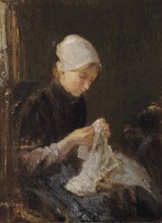 Jozef Israels - The Seamstress