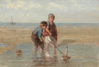 Jozef Israels - The toy sailboat