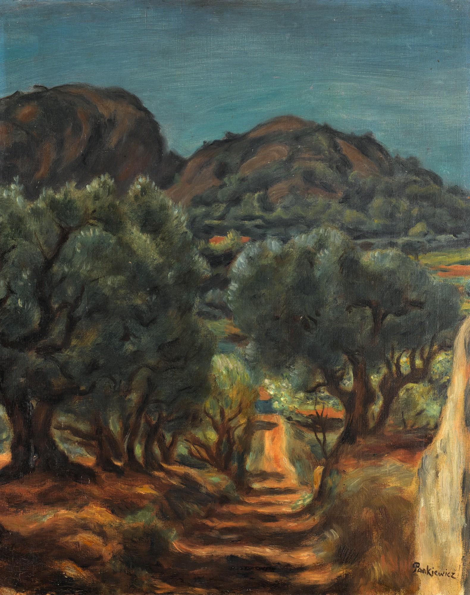 Józef Pankiewicz - A Wooded Path