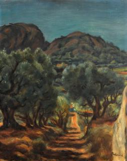 Józef Pankiewicz - A Wooded Path