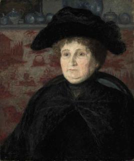 József Rippl-Rónai - Portrait de femme au tapis chinois