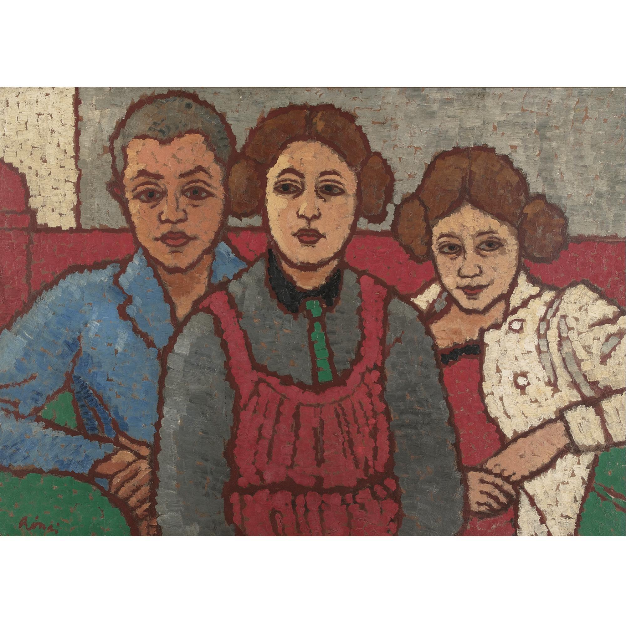 Jozsef Rippl-Ronaï - Three Figures