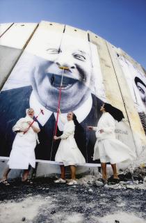 Jr - \'28 Millimètres: Face 2 Face, Nuns In Action, Separation Wall. Security Fence, Palestinian Side, Bethlehem\'
