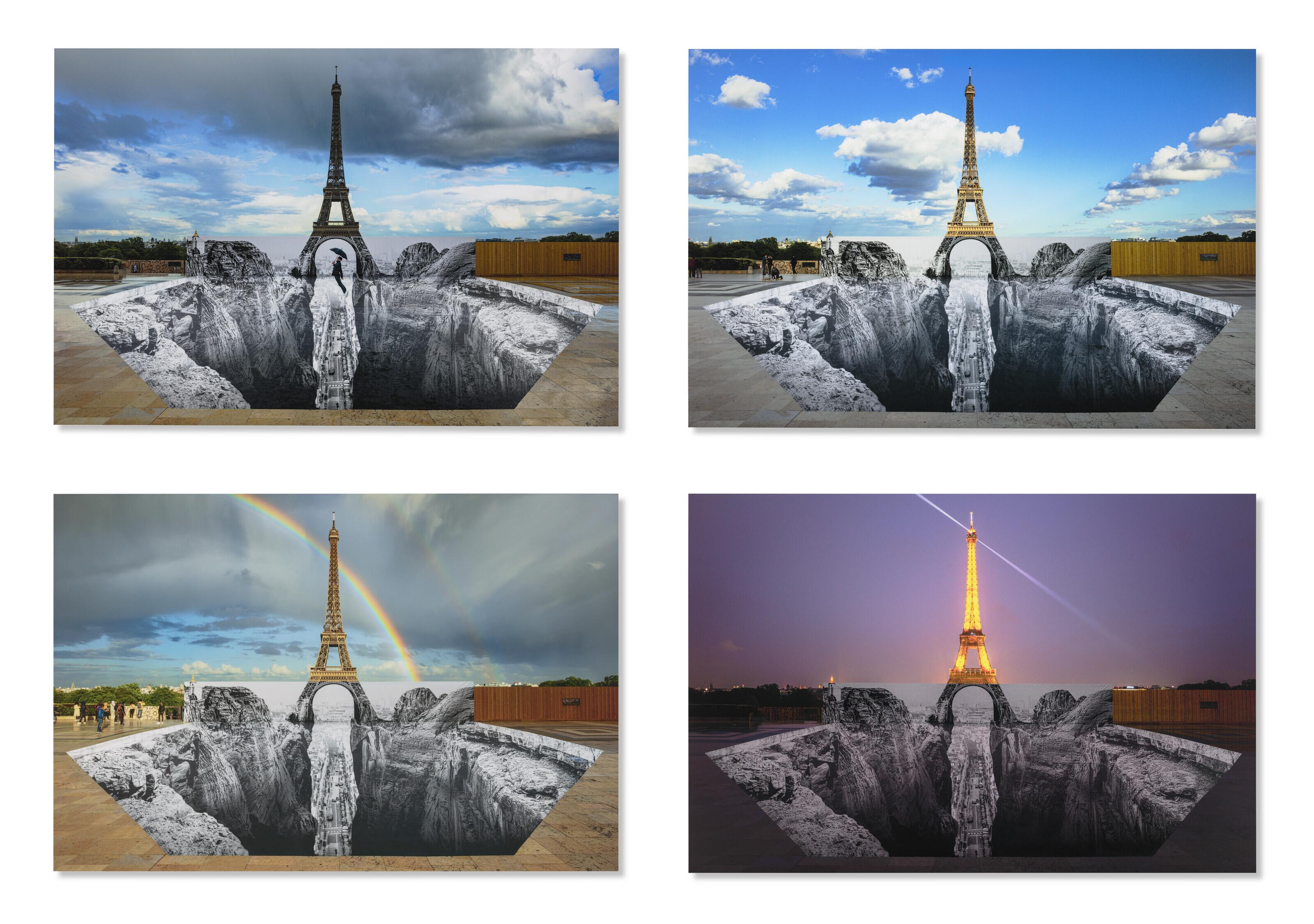 JR - JR1 Trompe l\'oeil, Les Falaises du Trocadéro