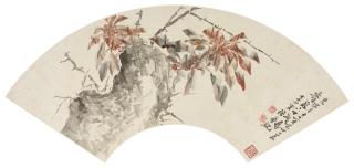 Ju Lian - Flower and Rock