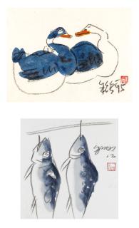 Ju Ming - Ducks; & Fish