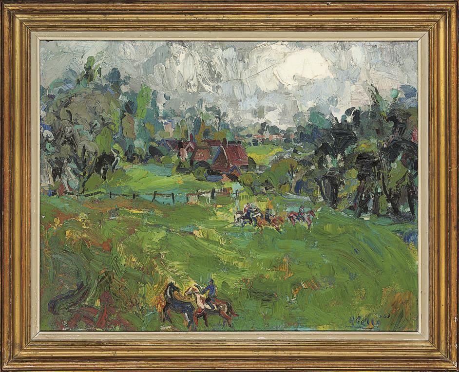 Juan Abello Prat - Horse riding near Richmond Park