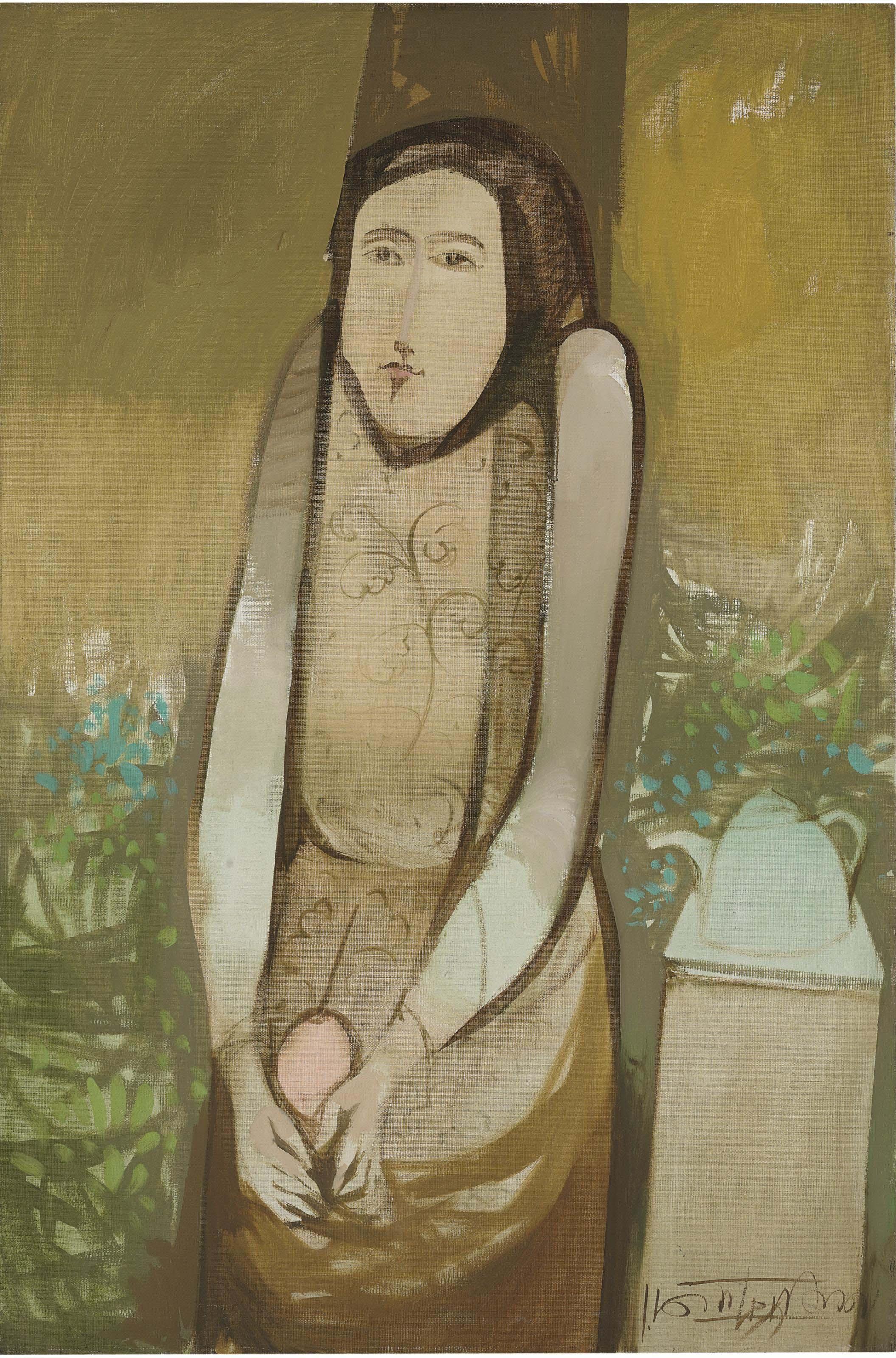 Juan Battle Planas - Figura tomando mate