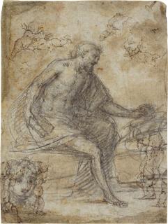 Juan Carreño de Miranda - Saint Jerome in the Wilderness hearing the trumpets of the Last Judgement