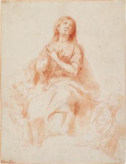 Juan de Sevilla - The Assumption of the Virgin with Angels