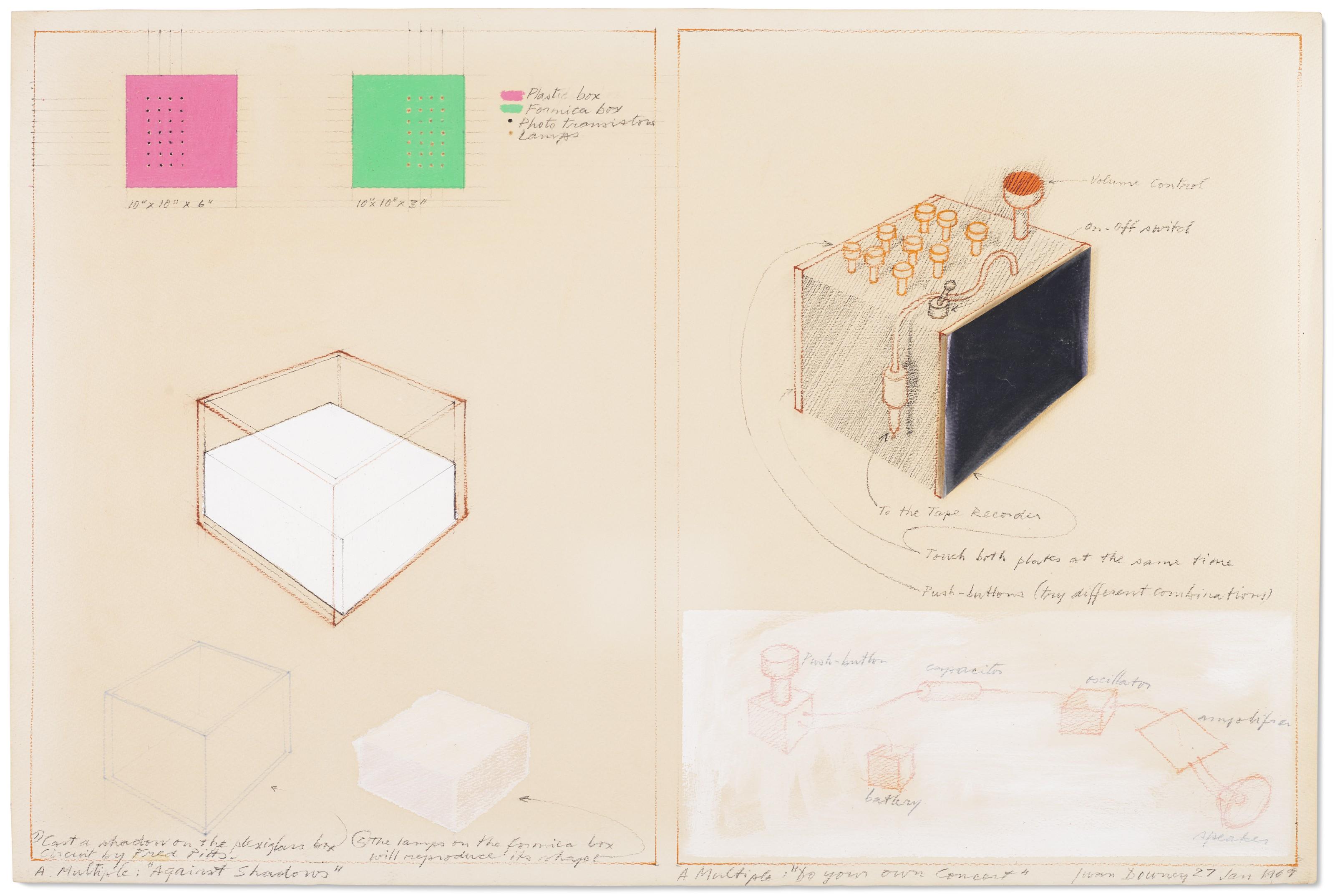 Juan Downey - A Multiple: Against Shadows and A Multiple: Do Your Own Concert