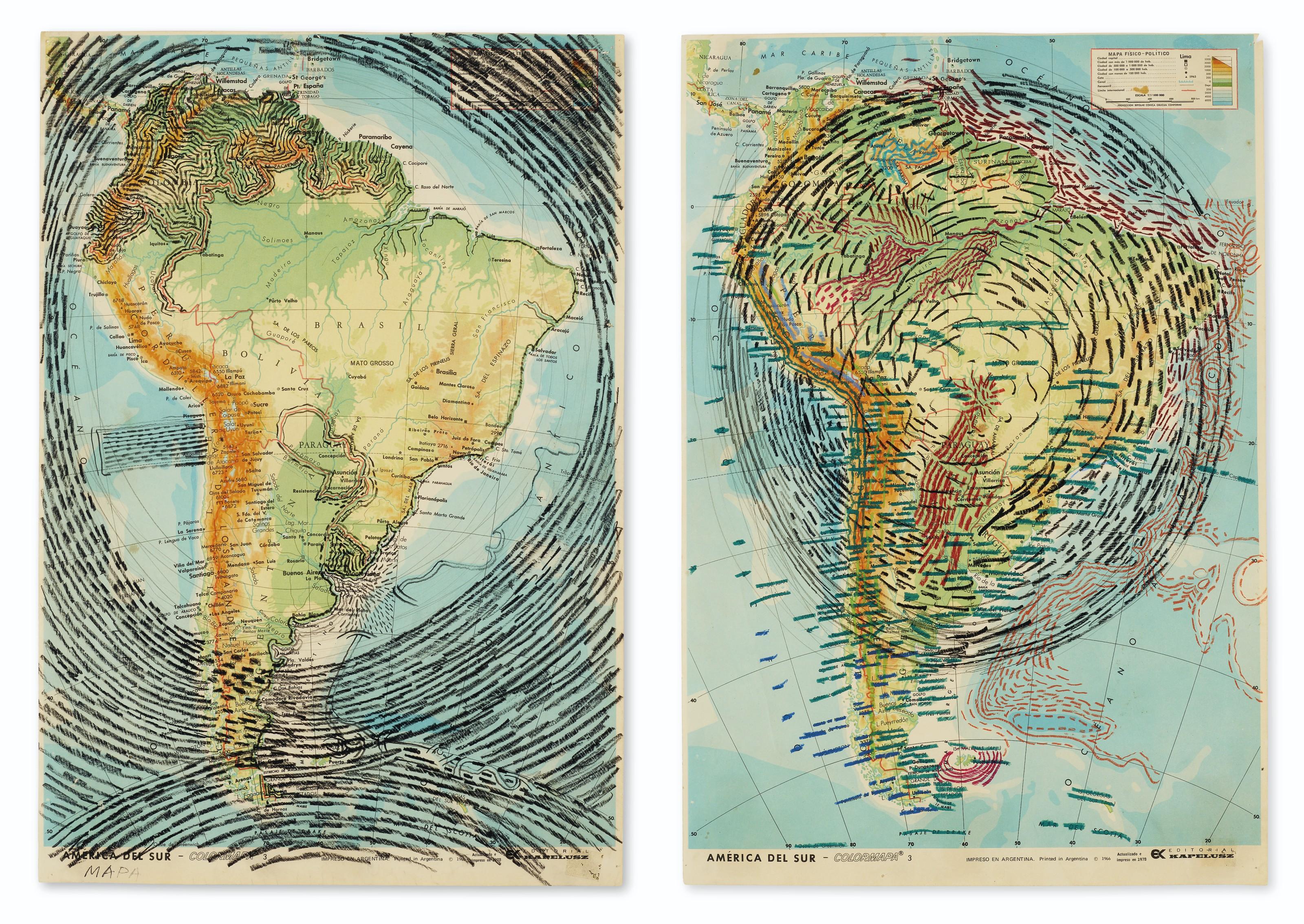 Juan Downey - Two Maps