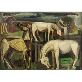 Juan Genoves - Horses