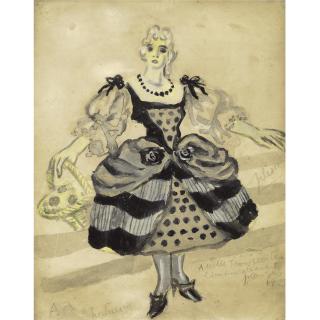 Juan Gris - Costume De Danseuse Pour Le Ballet Russe De Diaghilev