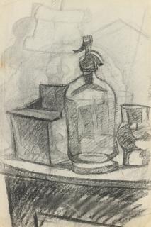 Juan Gris - Le Siphon (Recto); Étude De Nu Et Étude De Tête (Verso)
