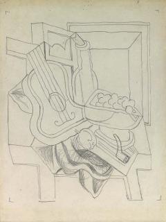 Juan Gris - Nature morte, guitare et compotier