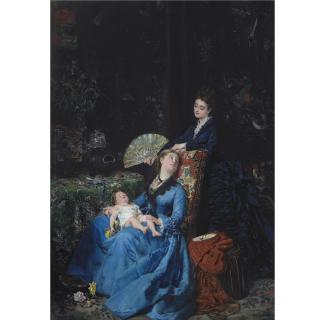 Juan León Pallière - Brazilian An Interior With Japanese Objects