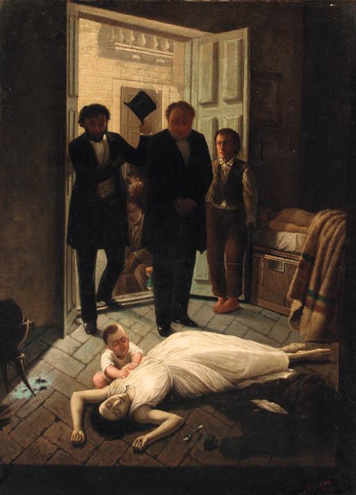 Juan Manuel Blanes - An episode of the \'amarilla\' fever in Buenos Aires - 1871