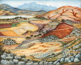 Juan O\'Gorman - Paisaje de Patzcuaro